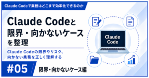 Claude Codeでも効率化できなかったことを正直に整理した記事のアイキャッチ画像